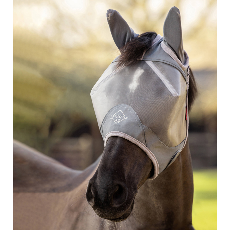LeMieux ArmourShield Pro Half Fly Mask - Grey-1